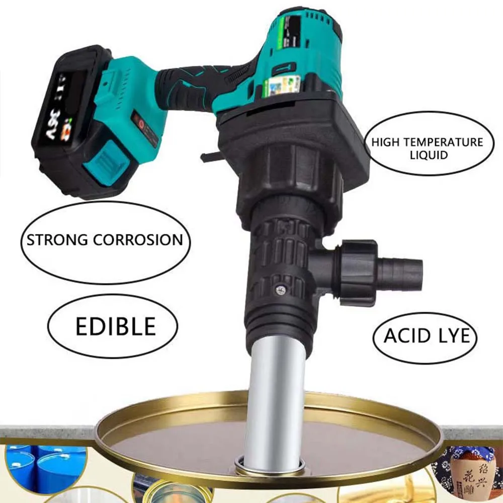 Bomba de gasolina eléctrica portátil para exteriores, Extractor de aceite eléctrico de 36V, 750W, transferencia de baterías de litio Pum