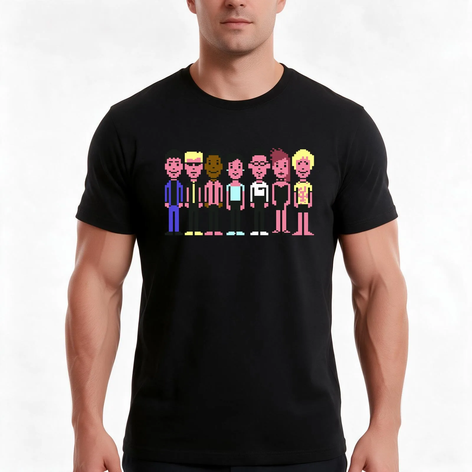 Maniac Mansion C64 Crew T-Shirt, Summer Casual Cotton Tee, Oversized Streetwear Tops, Vintage Graphic Print, Unisex Men Women
