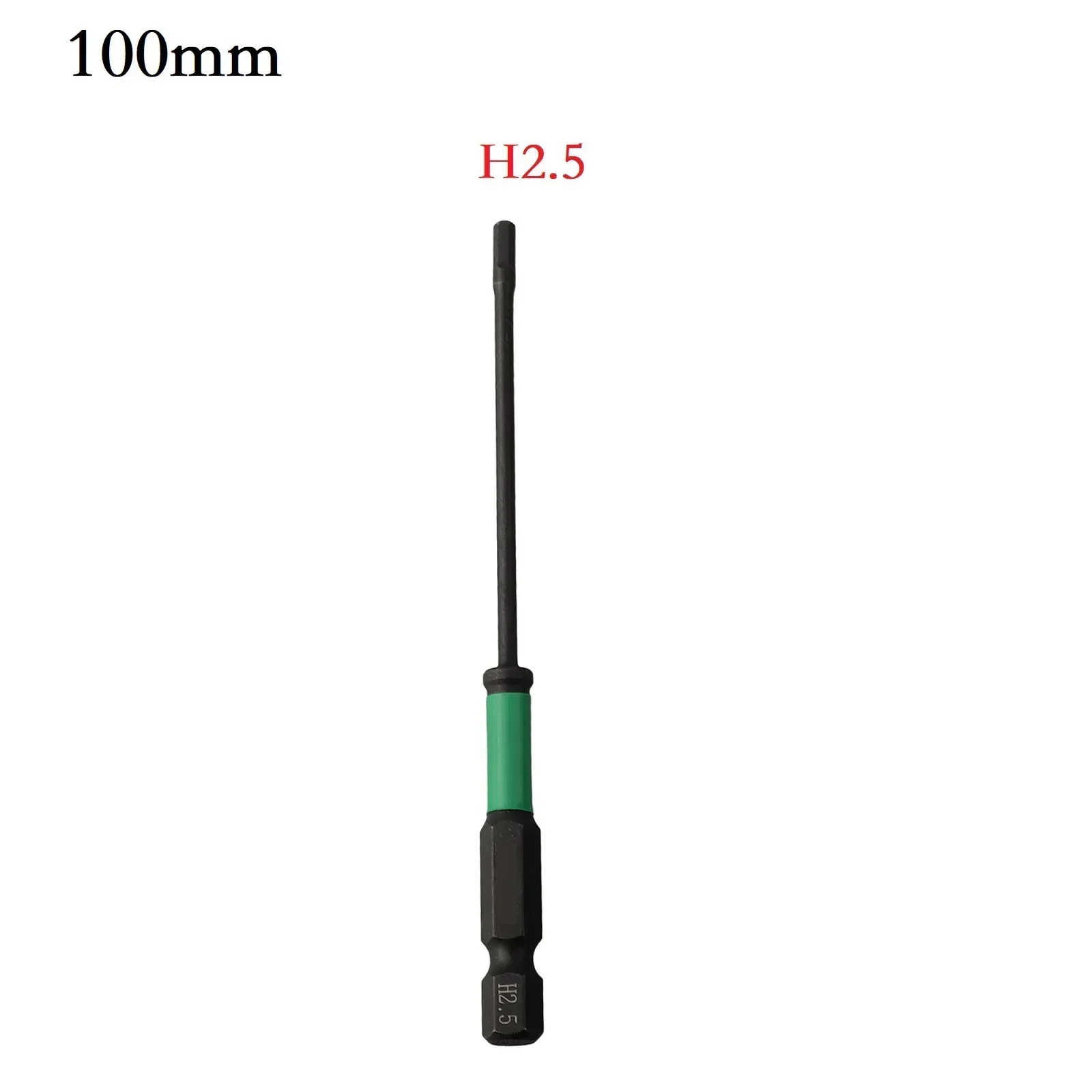 Broca de destornillador hexagonal de 1/4 pulgadas, taladro eléctrico de cambio rápido, 100mm de longitud, llave de cabeza hexagonal, juego de brocas, herramientas manuales