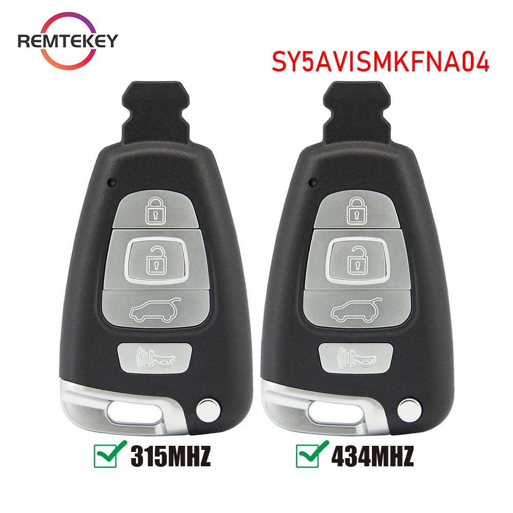 

REMTEKEY Smart Car Key Fob Remote Control 315Mhz/434Mhz FCC SY5AVISMKFNA04 for Hyundai Veracruz 2007-2012 PN 95440-3J600