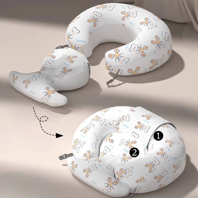 القطن مكافحة البصق الحليب المنحدر وسادة وسادة الخصر دعم النوم التمريض وسادة الطفل وسادة مهدئة الوليد الرضاعة الطبيعية وسادة