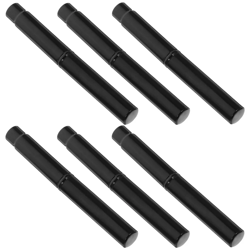 

6pcs Black Eyebrow Lash Brush Wands Short Eyelash Applicator Brush Handle Applicator Comb Makeup Brushes Travel Size