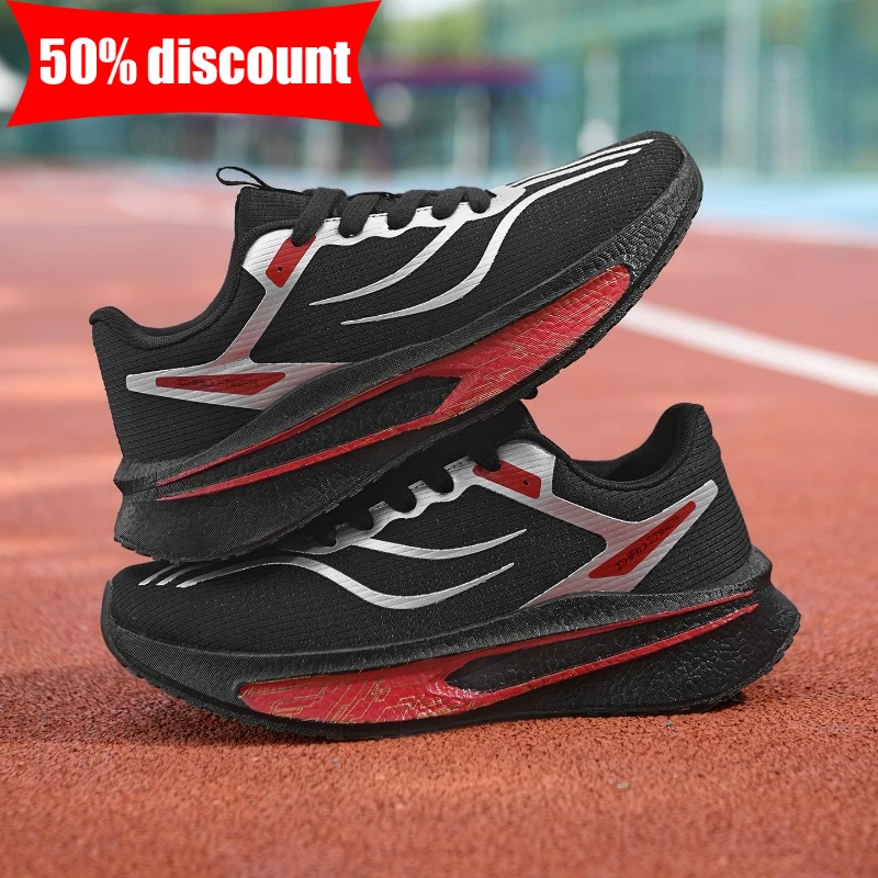 

Men Sports Shoes Breathable Mesh Training Professional Running Shoes Fashion Casual Parent-child Anti Slip Elastic Sports Shoes
