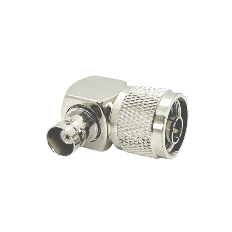 Pure Copper BNC Female to N Male Right Angle Adapter N Type BNC 90 Degree RF Coax Coaxial Connector Converter for Antenna Radio