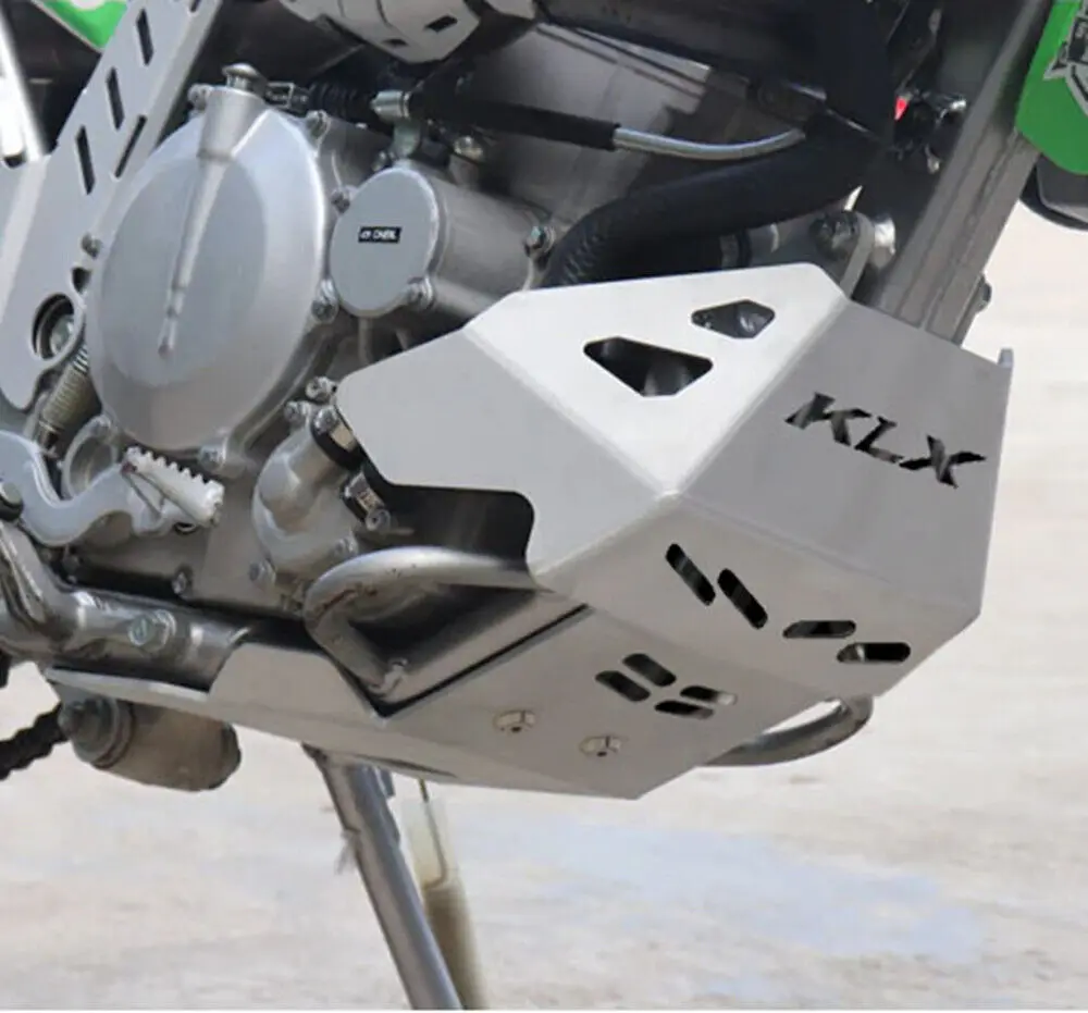 Black Skid Plate Motorcycle Plate Engine Guard Protector Cover Chassis  For KAWASAKI KLX300 KLX 300R KLX250 S R  D-TRACKER X