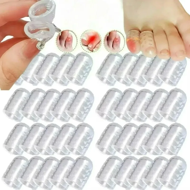 Immagine 4: 1/200 pz Protezioni per le dita dei piedi in silicone Anti-attrito Traspirante Protezione per le dita Vesciche Morbido mignolo Protezione per il tubo del dito Cura del piede