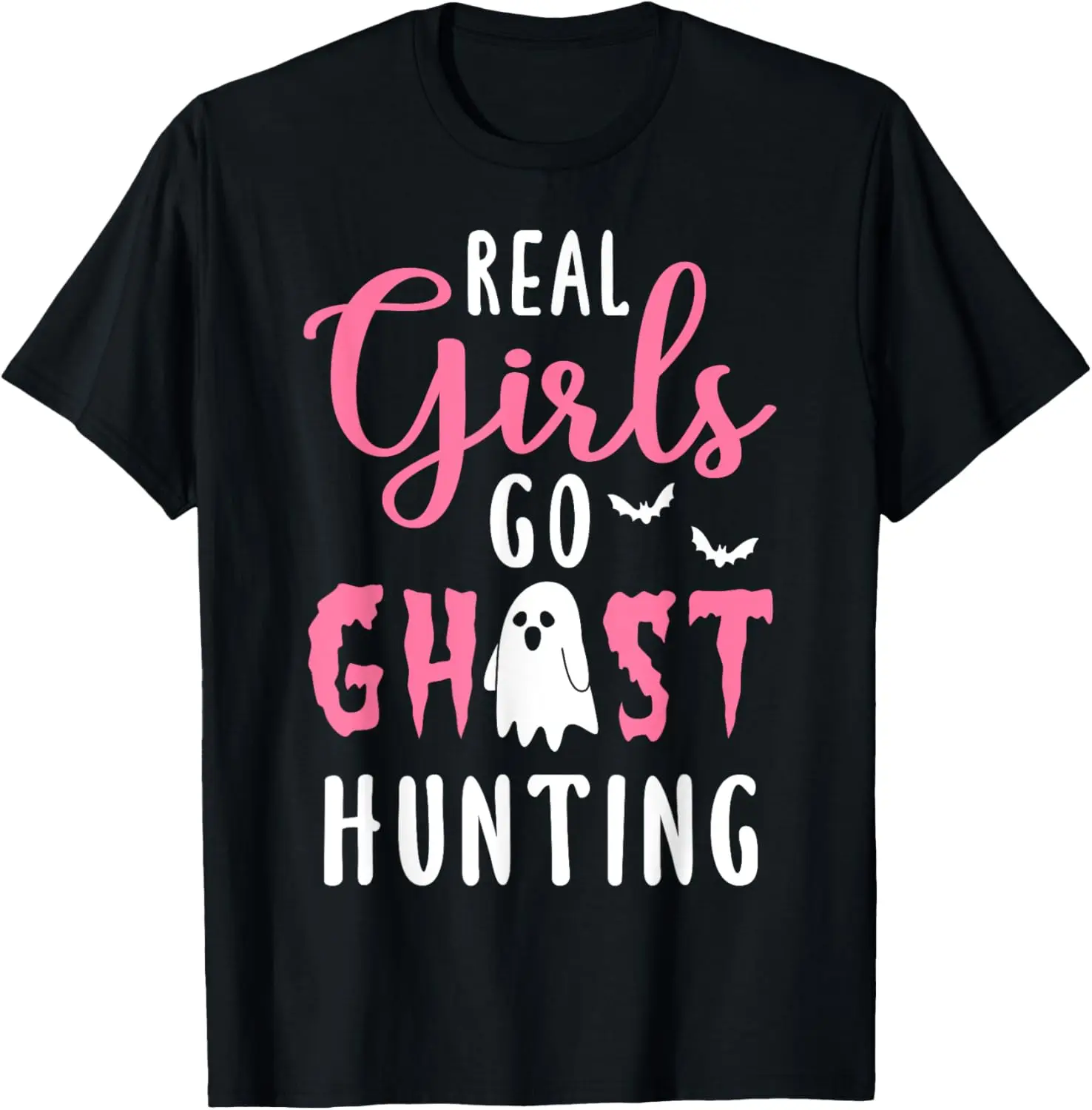 Paranormal Investigator Halloween Real Girls Hunt Ghosts T-Shirt