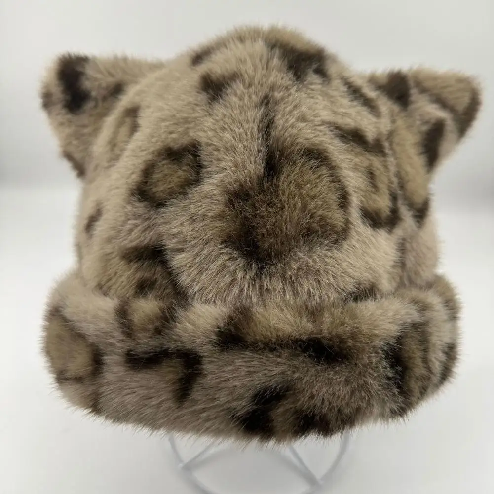 Weather Headwear Winter Hat with Bear Ear Decor Windproof Knitted Thermal Headwear Lightweight Breathable Weather Cap for Warmth