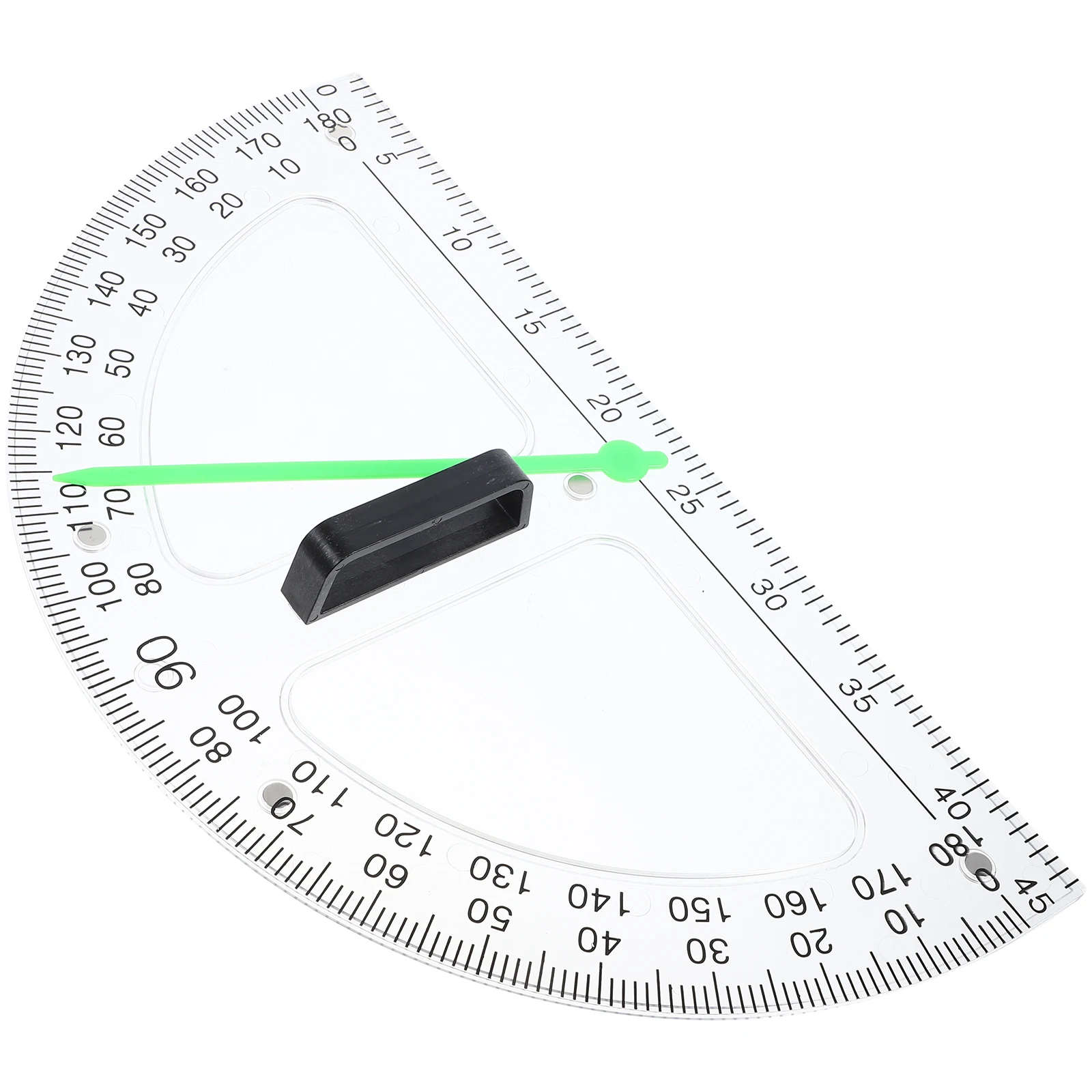 

Magnetic Teaching Aid Transparent Ruler Protractor Math Tool Measuring 180 Degrees Geometry Half Circle Teacher Supplies School