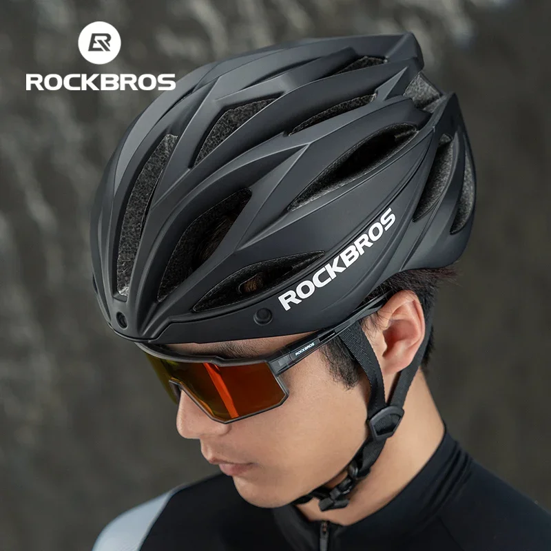 ROCKBROS Cycling Helmet Bicycle Ultralight Adjustable Helmet Electric Scooter Men Women MTB Road Helmet With Magnetic Goggles