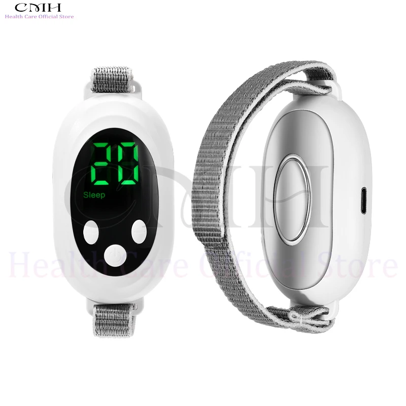 

CMH Micro-Current Smart Sleep Aid Handheld Palm Pulse for Stress Anxiety Insomnia Relief Sleep Improvement Instrument For Women