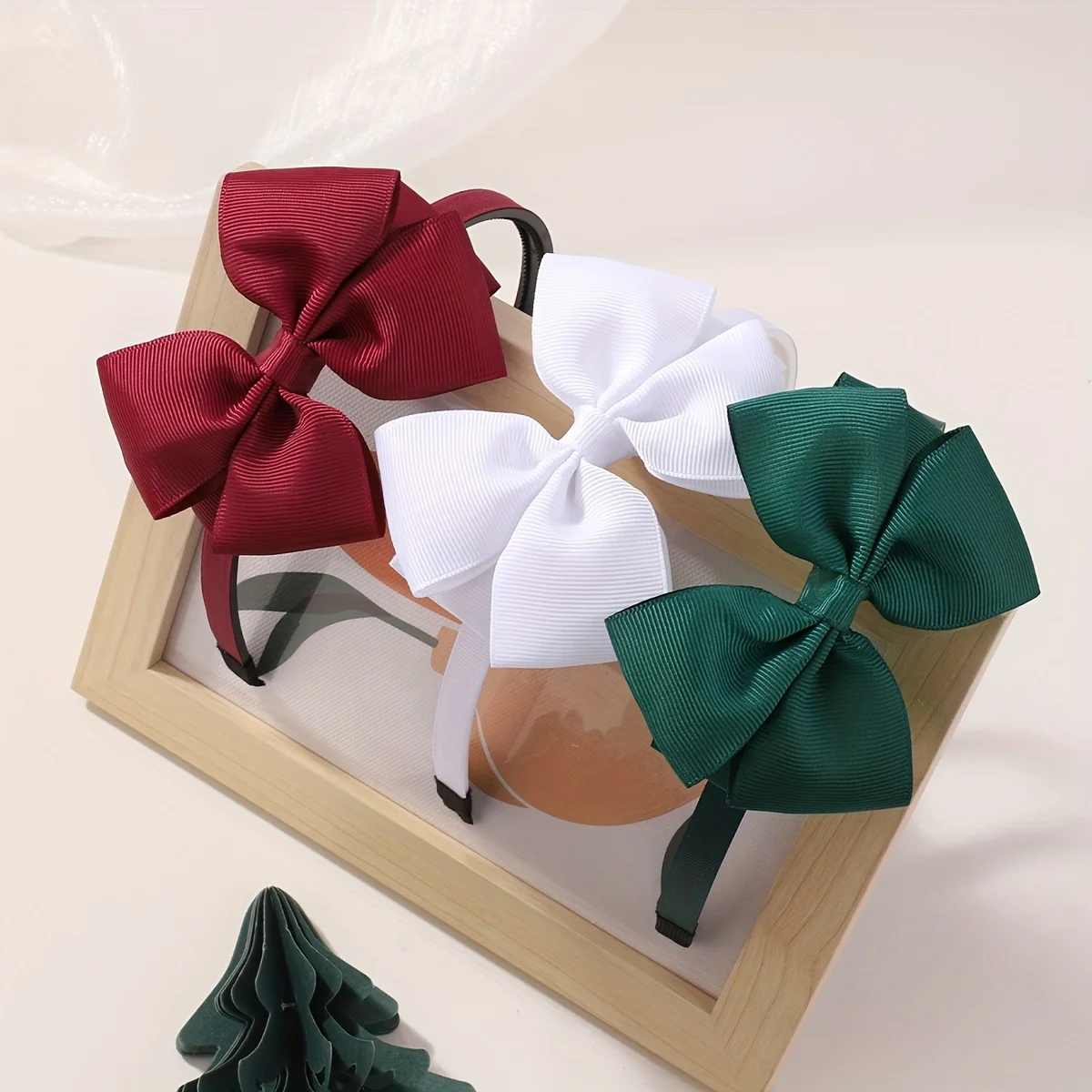 3 teile/satz Nette Band Stirnband Handgemachte Haar Bögen Haarbänder für Baby Mädchen Bowknot Solide Neue Headwear Baby Haar Zubehör