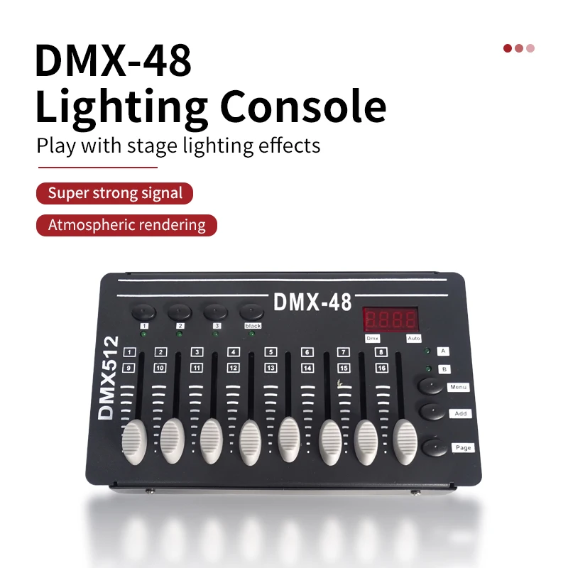 mini light controller para stage dimming dmx controller dj sounds luzes de festa show pirotecnico dmx48 01