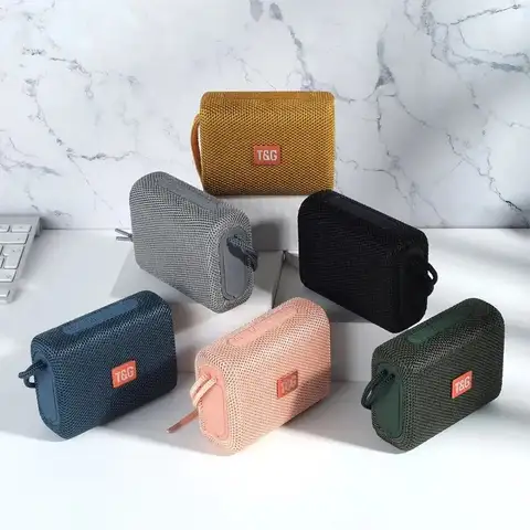 블루투스 스피커 TG313 미니 휴대용 야외 앰프 방수베이스 HIFI 스피커 상자 LED 조명 지원 TF 카드 FM 라디오