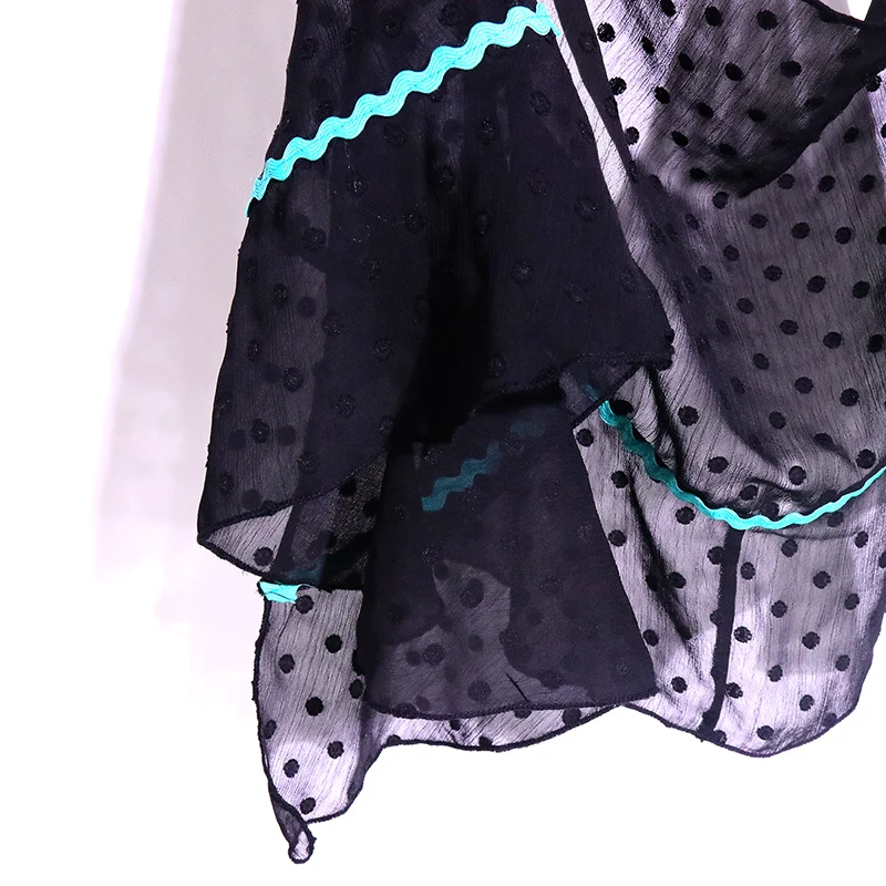 7Yearsoldlilgirl Dans Jurk Flamenco Boutique Gedrukt Polka Dot Sjaal BK423