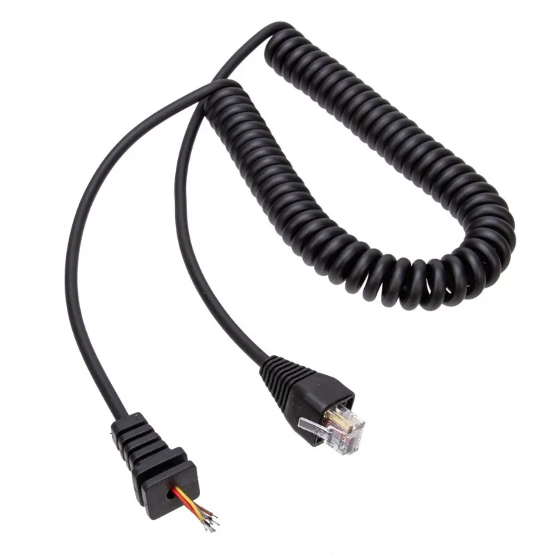 YAESU MH-67A8J Handheld PTT Mic Replacement RJ45 8-Pin Speaker Microphone Cable for VERTEX VX-2108 VX-2208 VX-2508 Car Radio