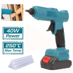 Electric Hot Melt Glue Gun Cordless Glue Grab 11mm Glue Stick Hot Melt Welding Air Gun (No battery) Fit Makita 18V Battery