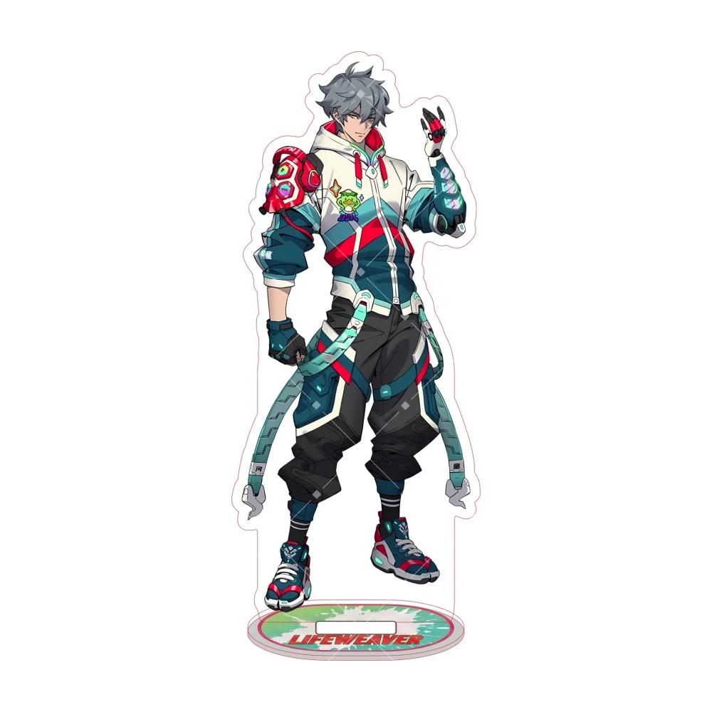 Overwatch2 Acrylic Stand Figure Kiriko Genji Hanzo Mercy Anime Character Desktop Ornament Keychain Collection Action Figure Gift view 4