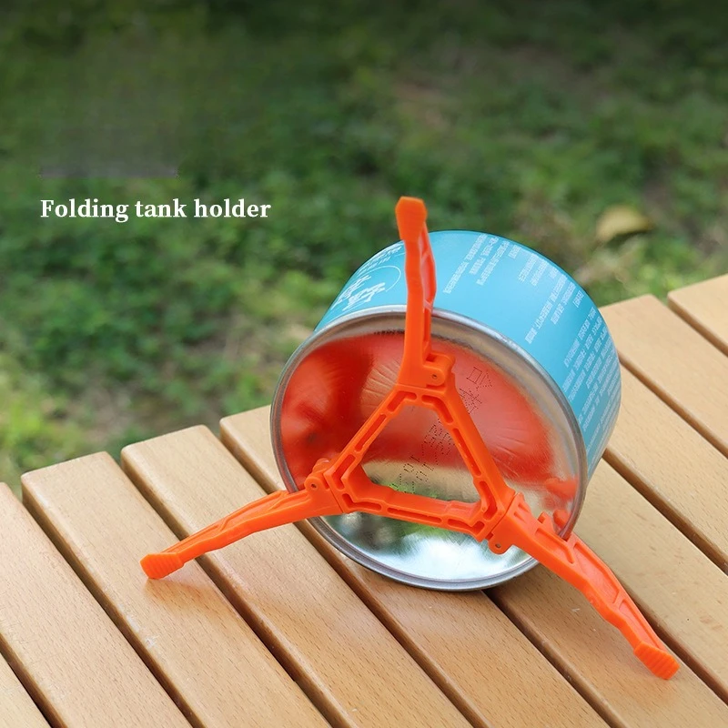 

Портативная складная подставка для газовой канистры, компактный штатив, стабилизатор для походной плиты, легкий пластиковый аксессуар для кемпинга для приготовления пищи