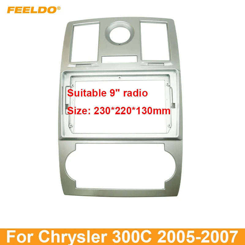 

Автомагнитола FEELDO, 9 дюймов, рамка с большим экраном для Chrysler 300C 2Din