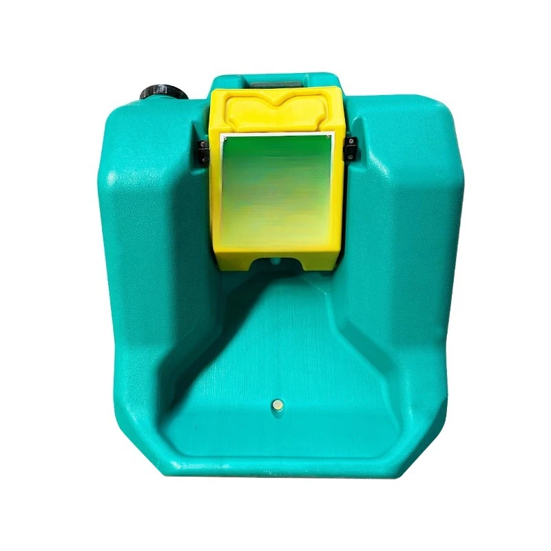 60L Stainless Steel Cart Eye Wash 16 Gallon Wall Mount, Portable Eye Wash