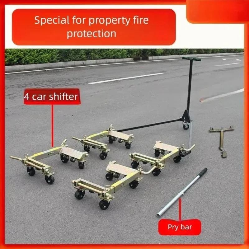 150mm Convenient Steel Four-Wheel Car Dolly Off-Road Vehicle Moving Dolly Wrecker Movement Tool OEM Service Customizable