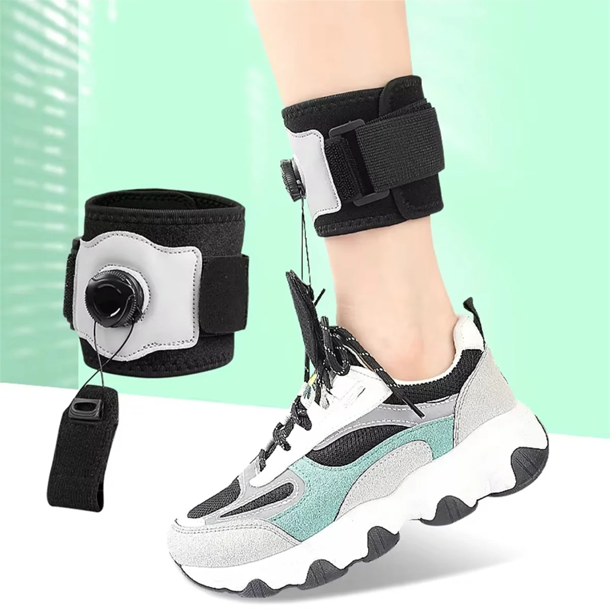 N18R القدم قطرة هدفين مقبض قابل للتعديل اليسار اليمين القدم رفع قطرة القدم دعم للمشي مع الأحذية قطرة القدم هدفين