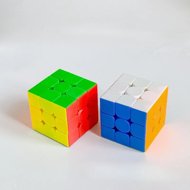 5.6cm Solid Color Third Order Cube New Material Spring Screw Puzzle Decompression Children's Toys Fidget Toys