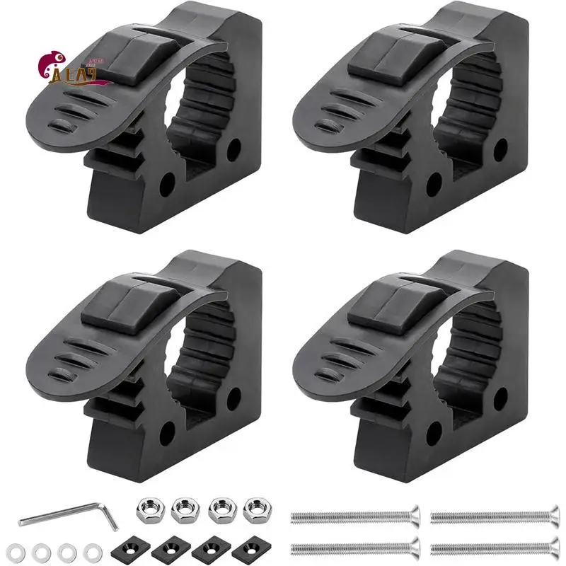 

AEA9-4Pcs Quick Release Rubber Clamp Mount Kit Fits 1-1/7Inch To 1-3/7Inch Diameter Tool Handles For Trucks UTV ATV