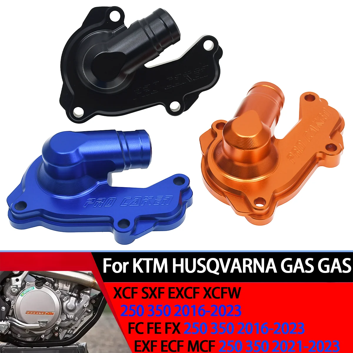

Motorcycle CNC Water Pump Guard Cover Protector For KTM SX-F XC-F XCF-W EXC-F For HUSQVARNA FC FE FX For GASGAS EC-F EX-F MC-F