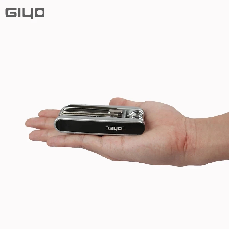 GIYO 12 In 1 Multitool Bike Portable Hex Spoke Allen Wrench Screwdrivers Tyre Lever Tool Kit Bicycle Repair Tools Multi-tool