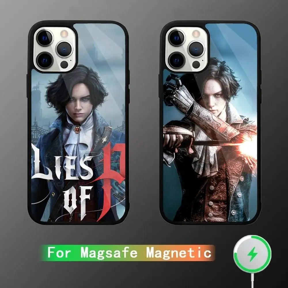 

Game L-Lies of P Phone Case For iPhone 16,15,14,13,12,11,Plus,Pro,Max Mini Magsafe Magnetic Wireless Charging