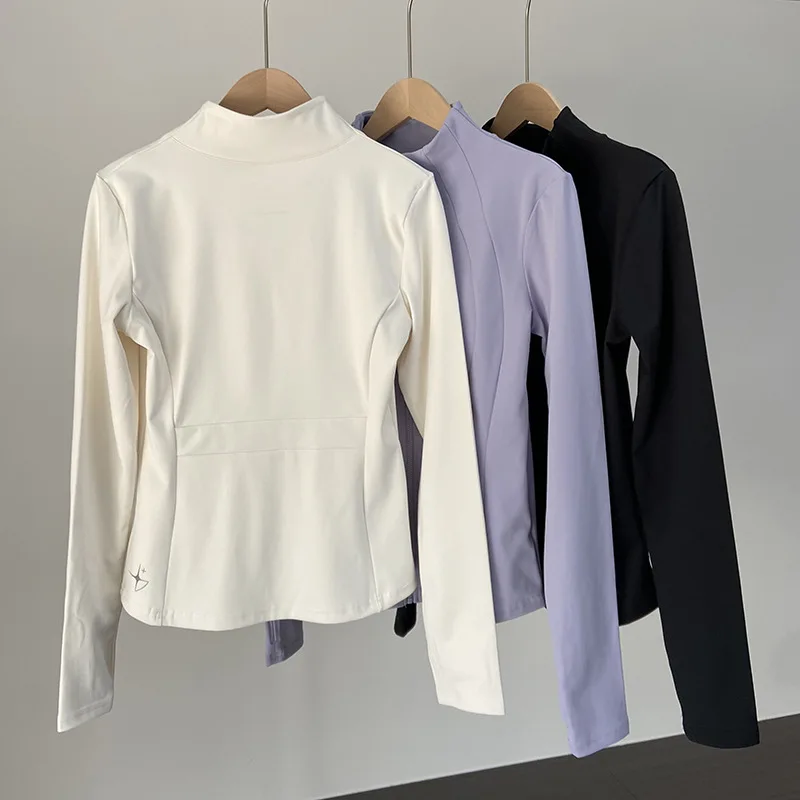2026 Spring/summer New Women's Jacket Slim Fit Windproof Stand Up Collar Sports Jacket