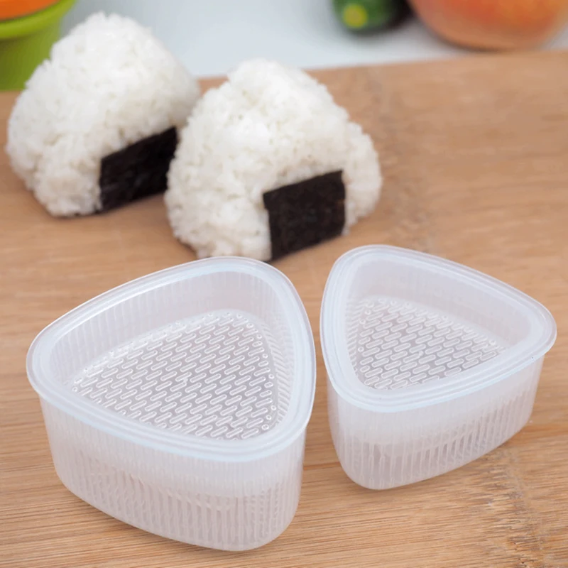 2PCS/Set DIY Sushi Mold Onigiri Rice Ball Food Press Triangular Sushi Maker Mold Sushi Kit Japanese Kitchen Bento Accessories