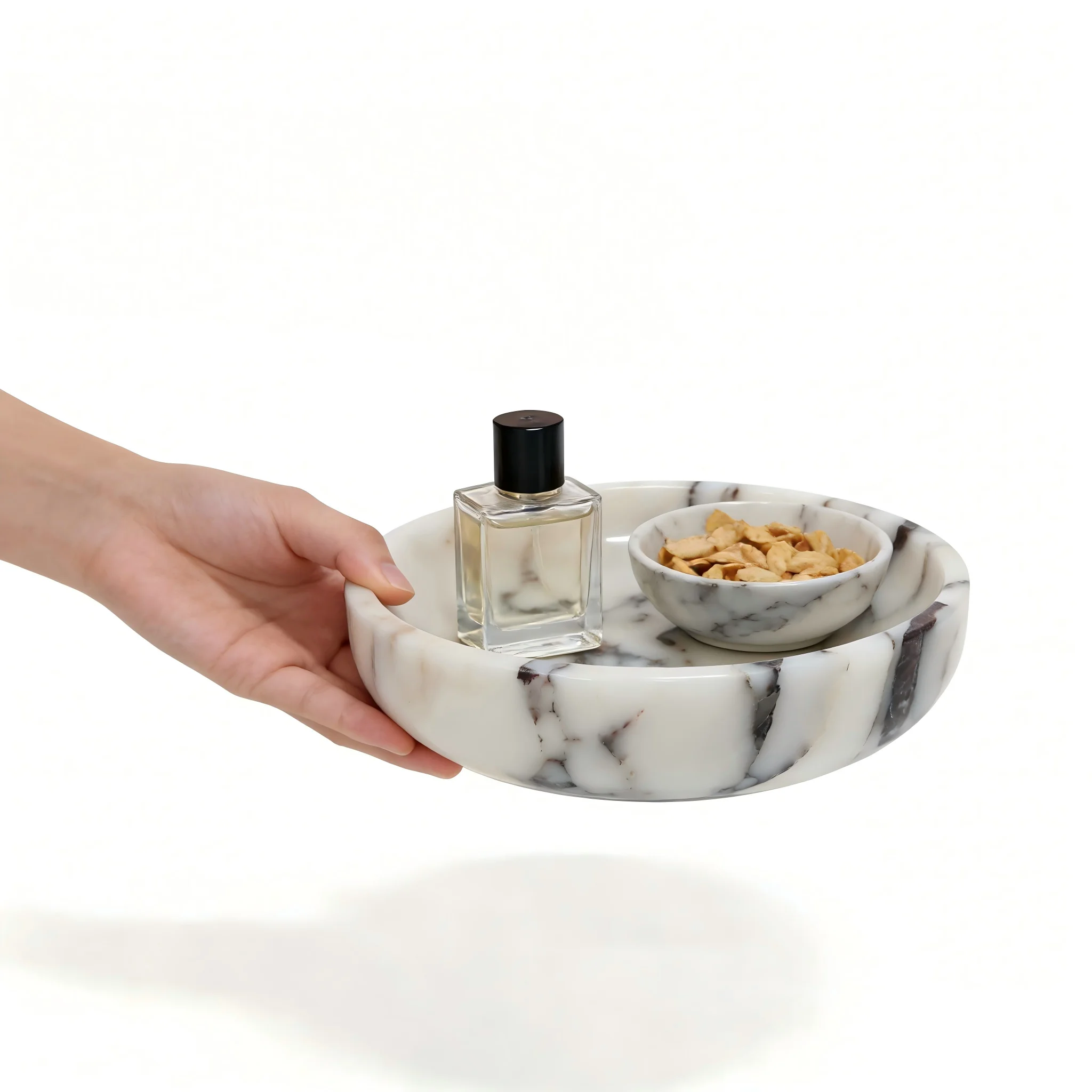 7,87 inch Calacatta Viola rond - Marble Serving Board recensie en prijs