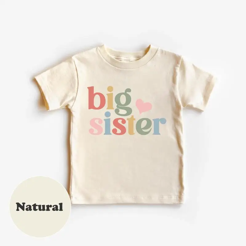 Big Sister Toddler T Shirt Cute Announcement Kids Sweat For New