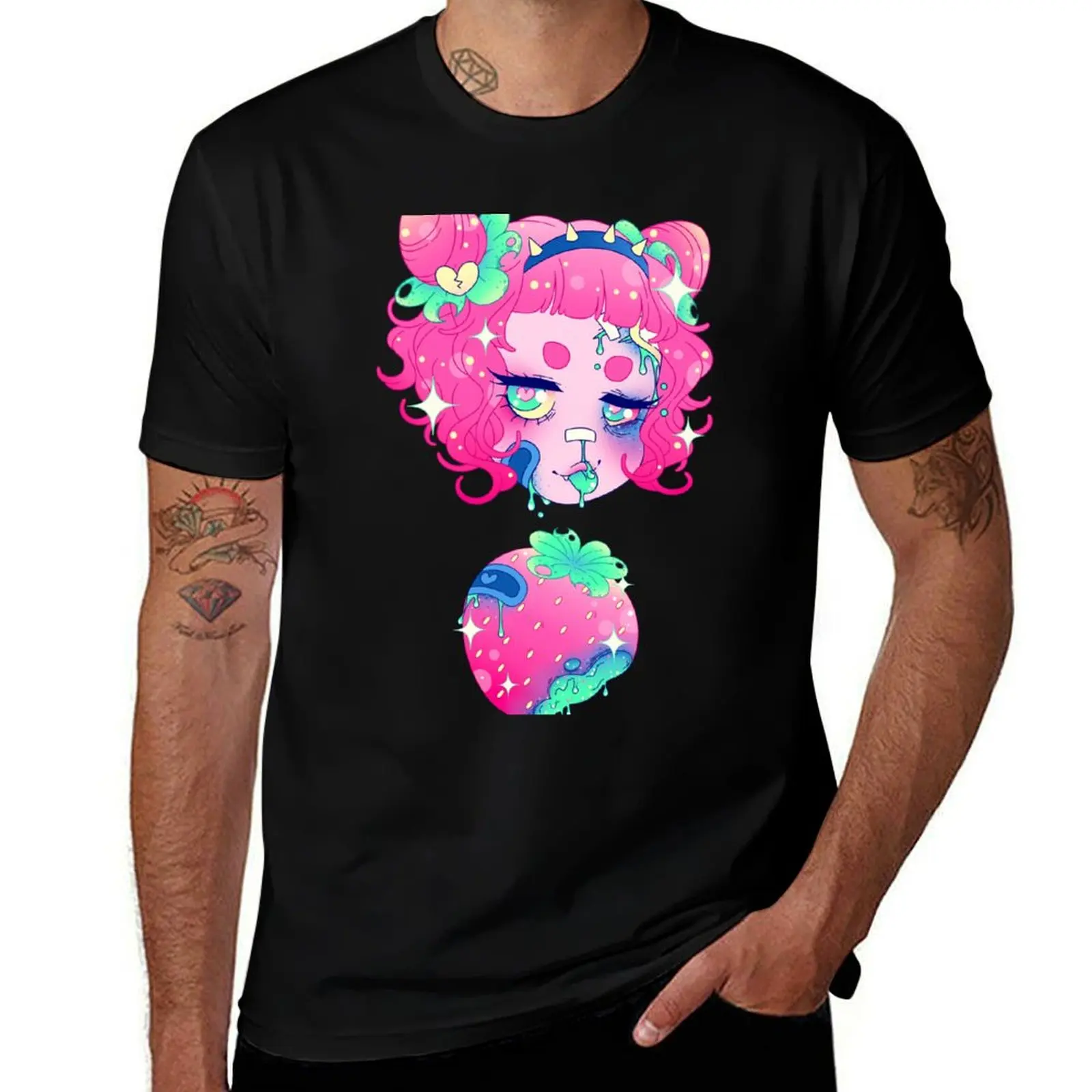 Rotten Fruit Girls! - Strawberry T-Shirt Lightweight Gym Training T-Shirt