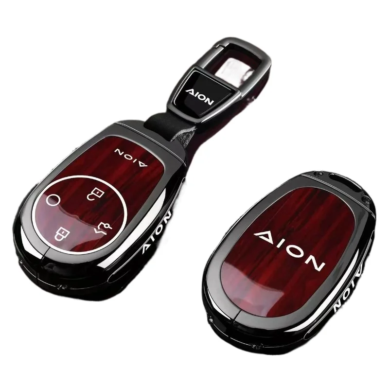 

Zinc Alloy Key Fob Cover for GAC Aion RT/UT/i60/V/Tyrannosaurus Y Plus, Heavy Duty Metal Protective KeyCase Shell with Keychain