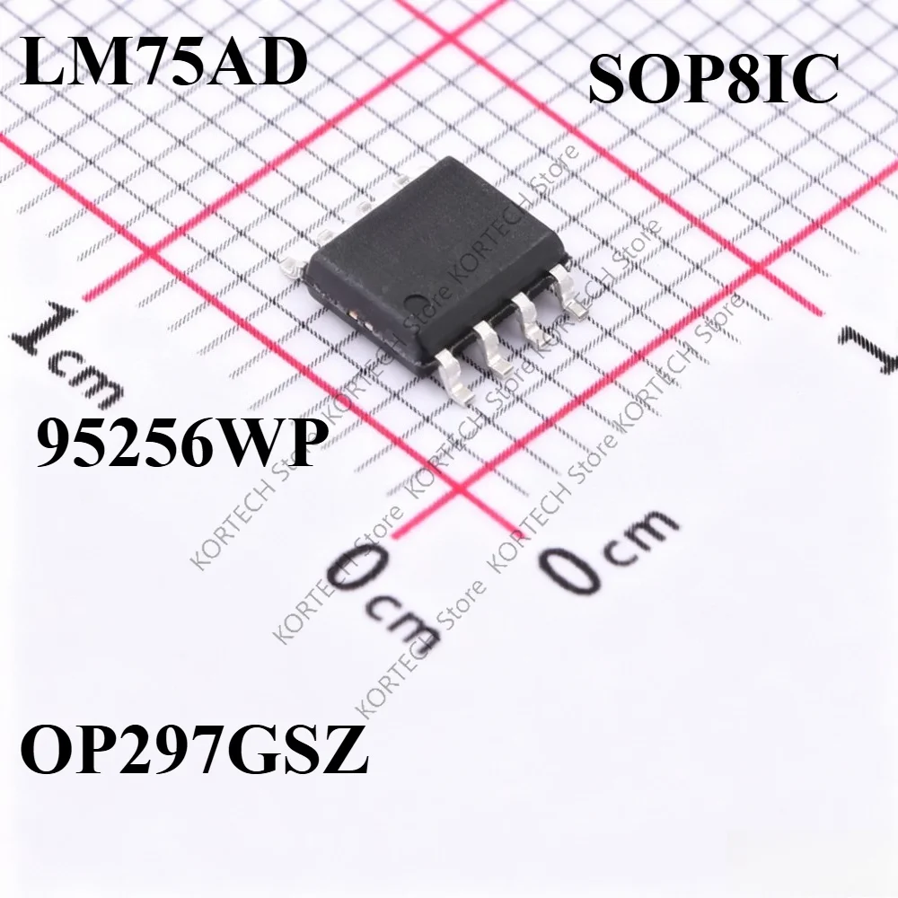 10PCS/Lot  Brand  new  original   LM75A  LM75AD 95256WP STM95256WP  OP297GSZ OP297GS  SOP8 IC chip