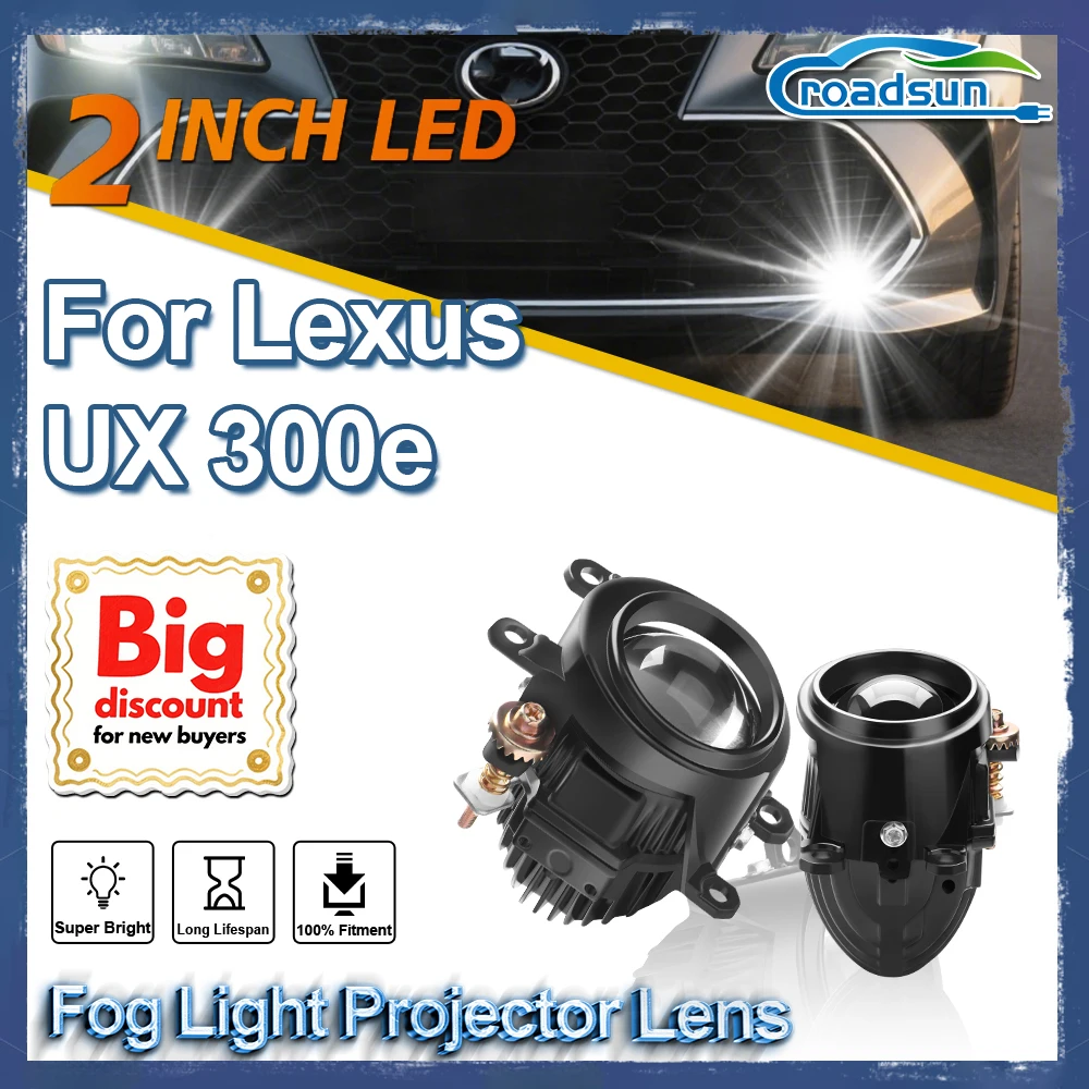 

ROADSUN 2.0 Inch Bi LED Mini Hi-lo Beam Fog Light Projector Lens Assembly LED Fog Lamp Bulb Car Accessories For Lexus UX 300e