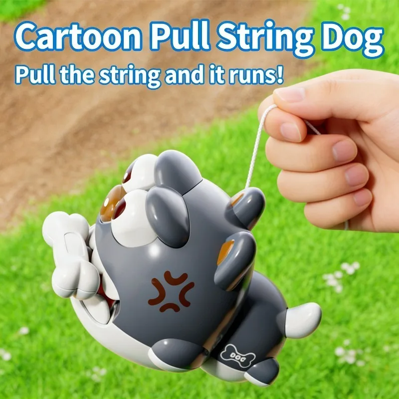 Mainan Mobil Bayi Anak Anjing Kabel Inersia Geser Visual Sensorik Budidaya Bayi Mainan Puzzle Pendidikan Dini Interaksi Orang Tua Anak