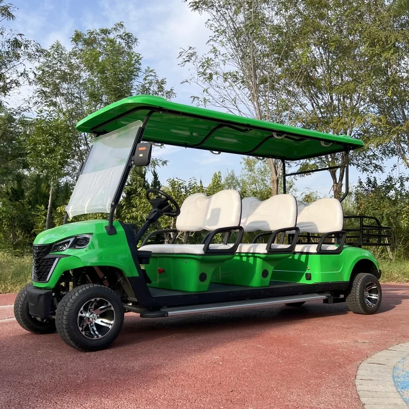 New Design 4 6 8 Seats5000W 7000W Off-road Lifted Electric Golf Cart Buggy with Solar Panel