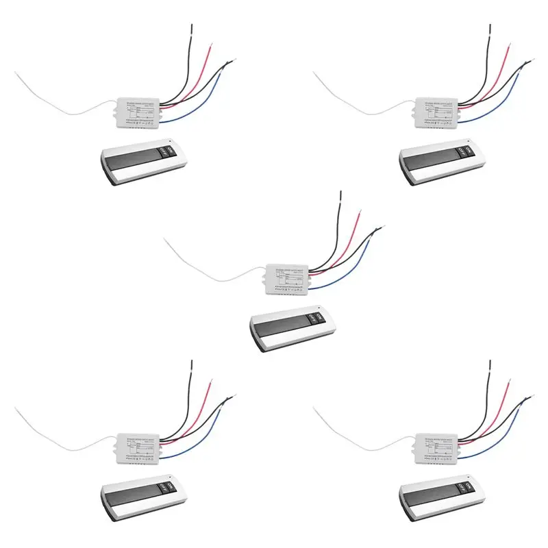 

FEDI-5X 1 Way ON/OFF 220V Wireless Remote Control Switch Digital Remote Control Switch For Lamp & Light HT035