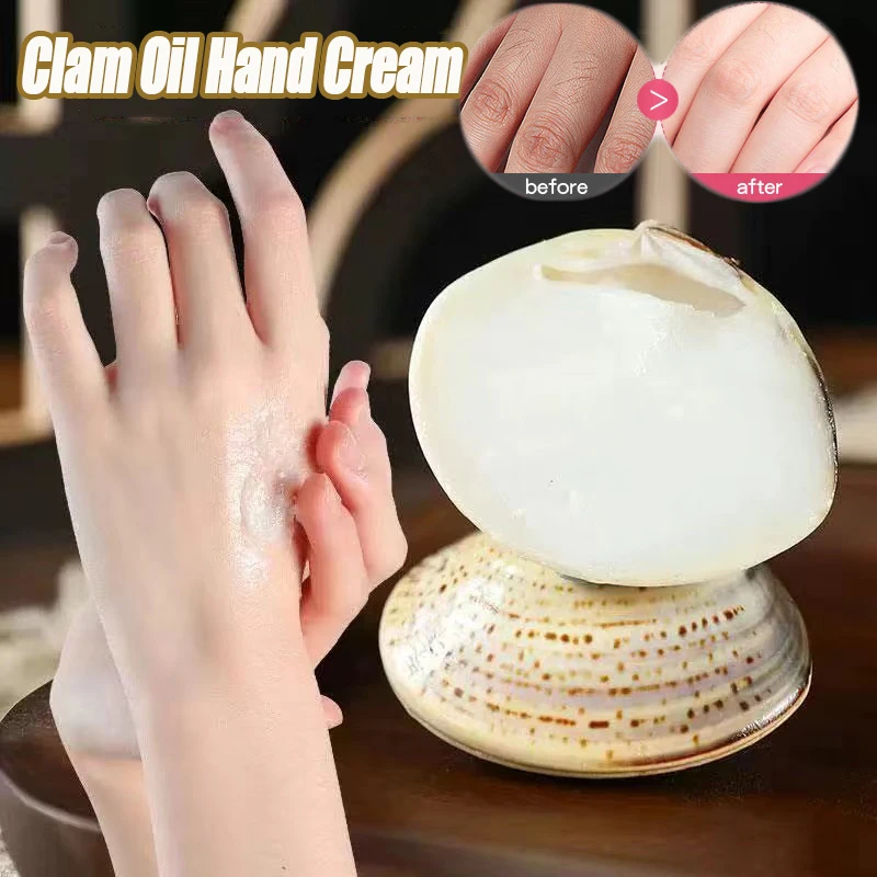 

Clam Oil Hand Cream Anti-Drying Frozen Crack Foot Cream Dark Knuckles Brighten White Moisturizing Refreshing Hand Feet Skin Care