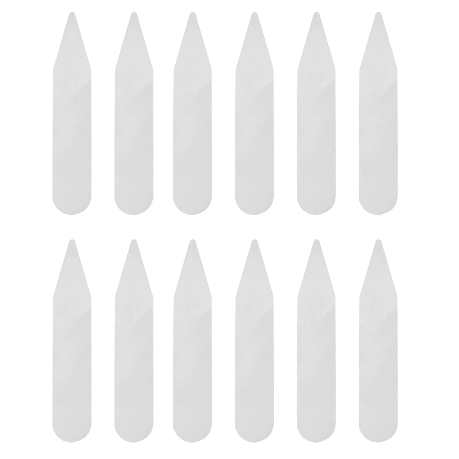 300 Stück transparentes Kragenqualität, Haustiermaterial, langlebig, wiederverwendbar, Hemdkragen, Stützzubehör für Männer und Frauen, Kleid