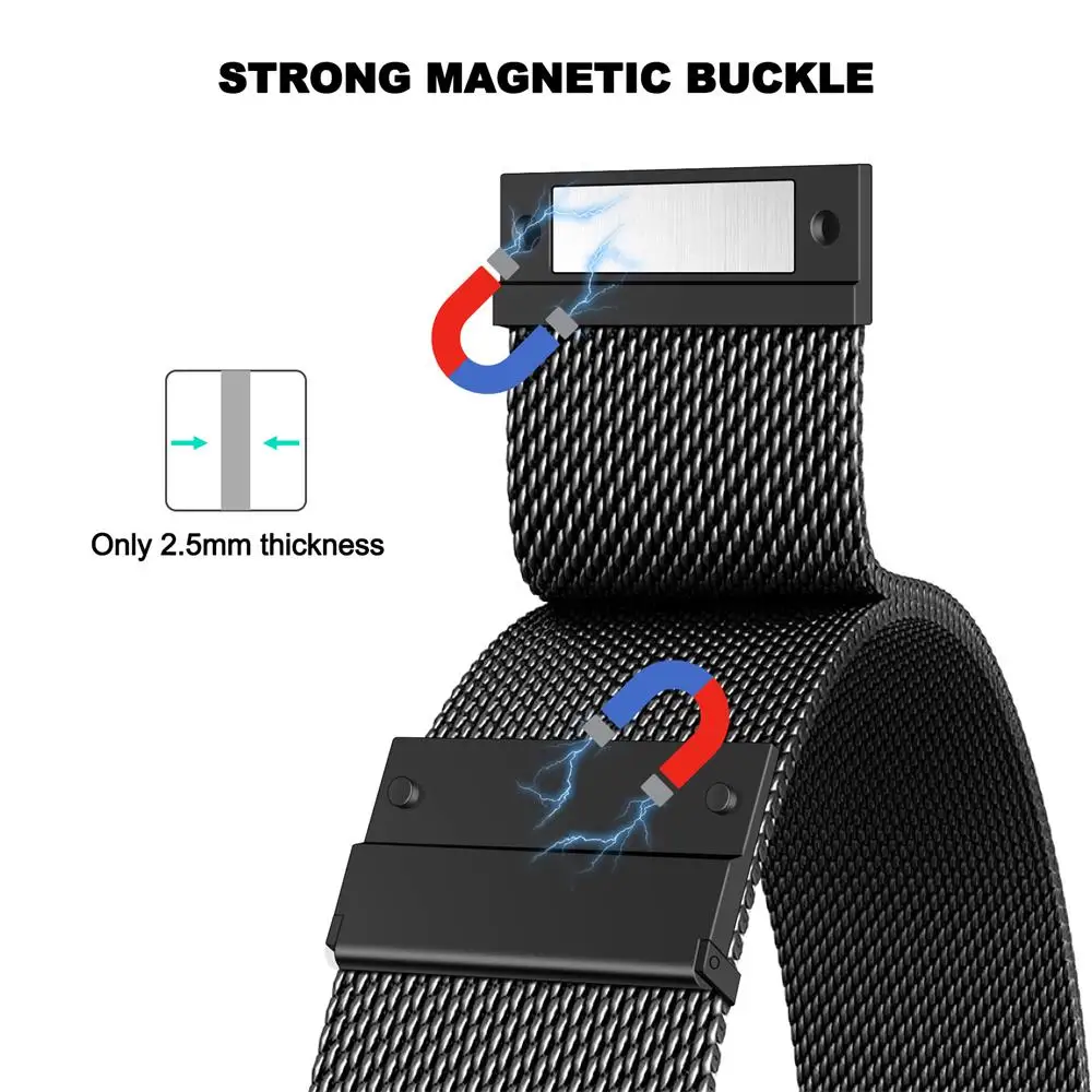Magnetic Loop for Apple Watch Band, Pulseira Correa, iWatch Ultra Series 8, 3, 6, SE, 7 Strap, 44mm, 40mm, 45mm, 41mm, 49mm, 38 milímetros, 42 milímetros