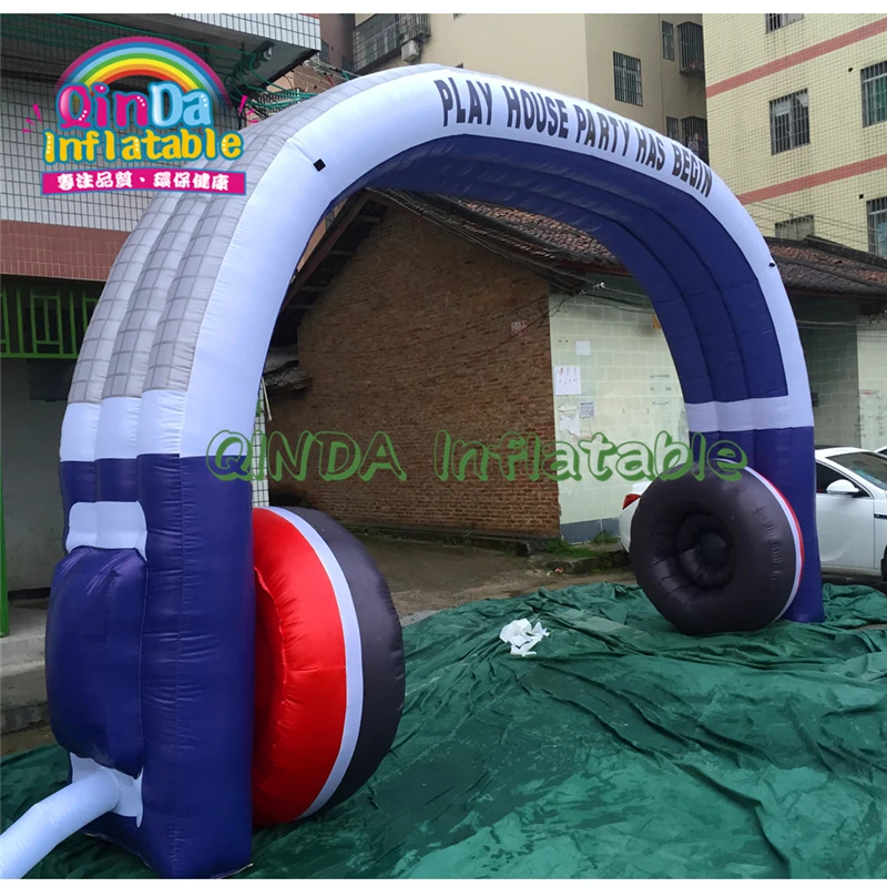 

Custom Giant Welcome Start Finish Line Inflatable Sport Arch Gate For Sale Inflatable Headphone Arch