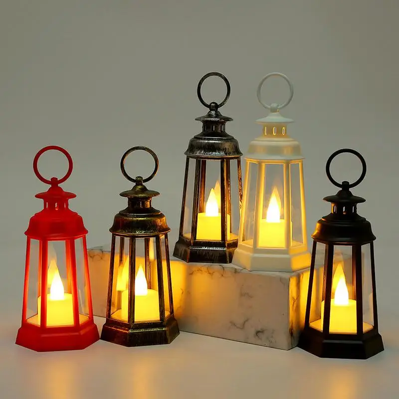 LED Candle Lights Decorative LED Candle Warm Light Lamp Home Ornament Retro Handheld Candle Lanterns For Christmas Decoration