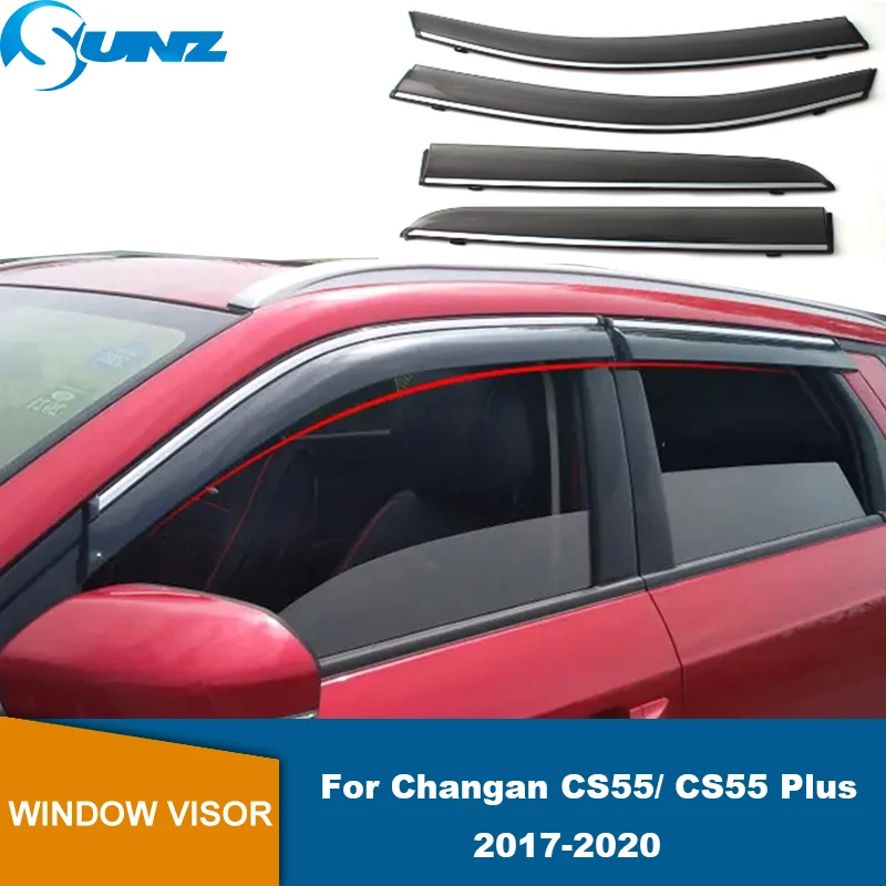 

Side Window Deflector For Changan CS55/ CS55 Plus 2017 2018 2019 2020 Weathershield Sun Rain Deflector Door Visor Awning Shelter