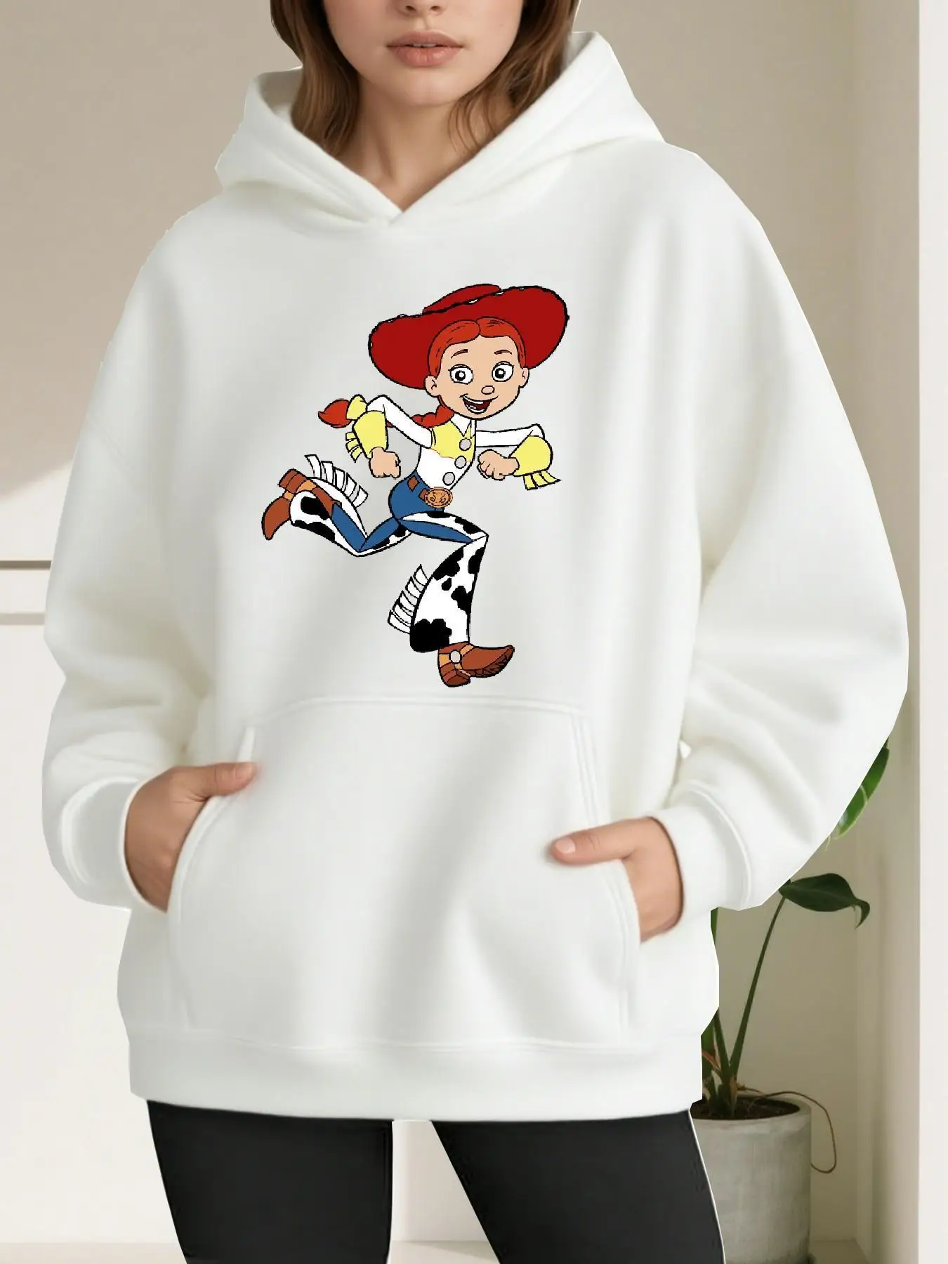 Disney Toy Story Jessie Women Hoodie Autumn Winter Casual Unisex Pullover Sweatshirt Clothing Hoody Streetwear Oversized